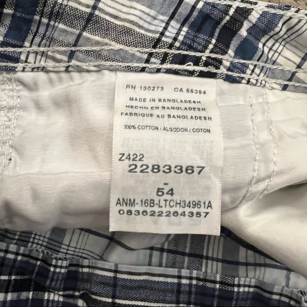 Lee Dungarees Mens Plaid Cargo Shorts 54 Big & Tall - Picture 3 of 3